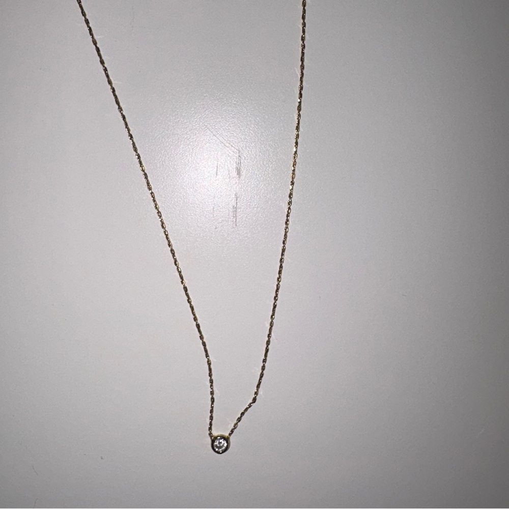Altar'd State Gold Necklace with Crystal Accent